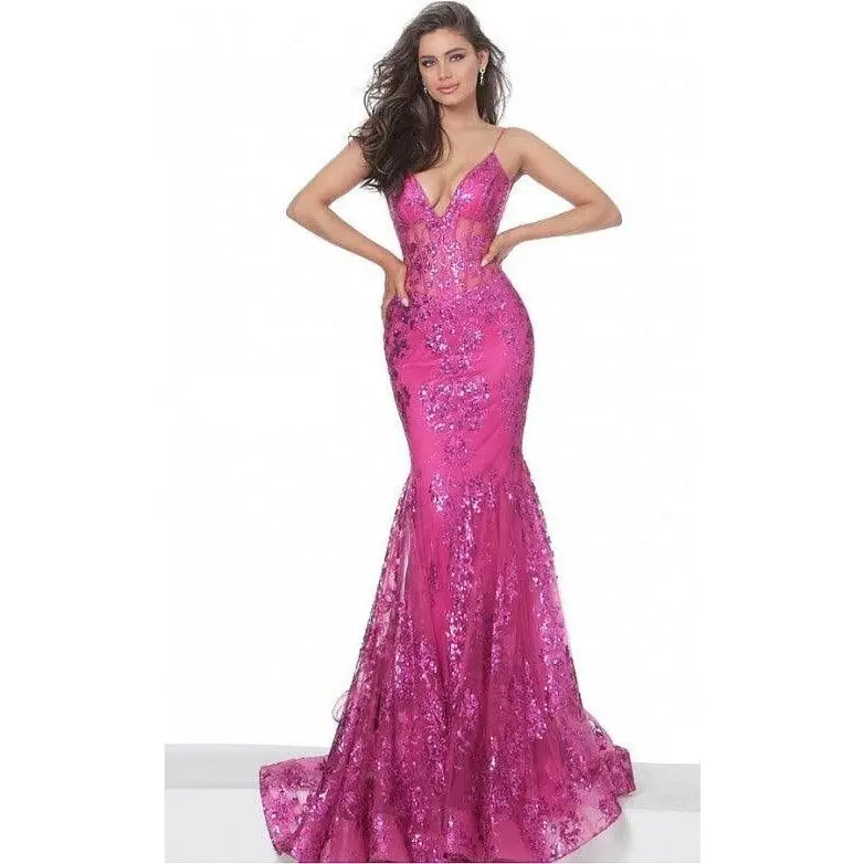 Jovani 3675 Prom Long Spaghetti Straps Mermaid Gown - TikTok Shop
