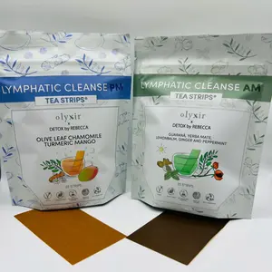 Combo: Lymphatic Cleanse AM & PM Tea Strips - DetoxByRebecca Beverage Natural