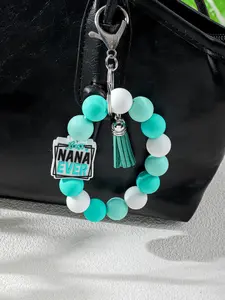 Beautiful Beaded Bracelet Keychain Gift for Grandma, Nana Charm, Multifunctional Hands-Free Key Ring and Bag Decoration, 2026 Premium Gift