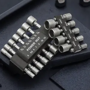 Hex Nut Driver Bit Set for Electric Drill, Quick-Change Accessories, Home DIY & Repair Tool Kit, Professional Durable Fastening Solution, Precision Installation, Must-Have for Assembly & Crafts.