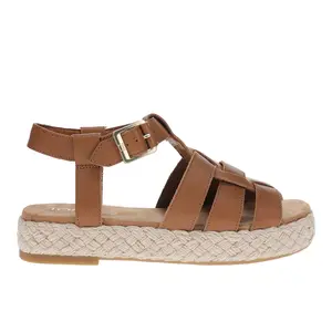 TOMS Womens Jac Platform Fisherman Casual Sandals Casual Low Heel 1-2" - Brown