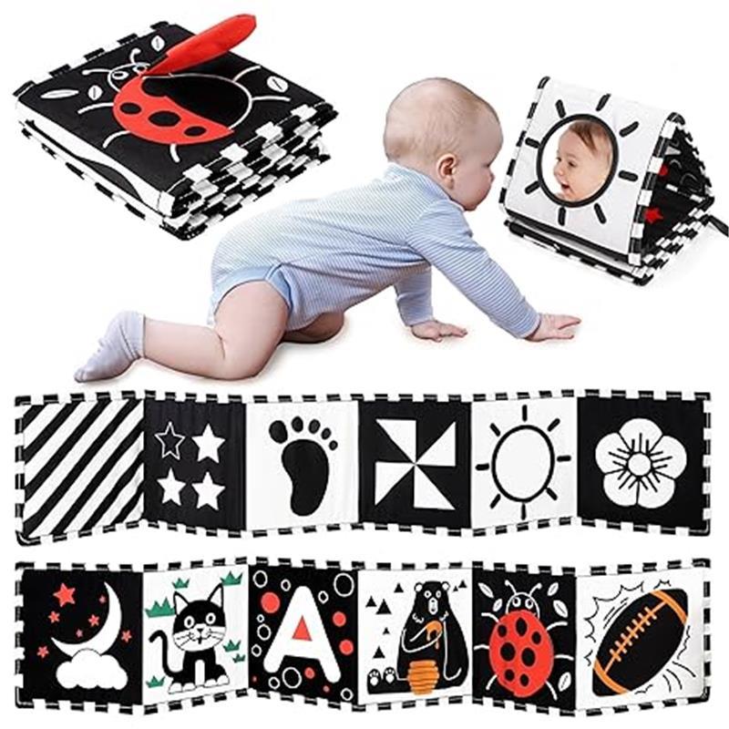 Halloween Fall Gift Black and White Soft Book , High Contrast Newborn 0 ...