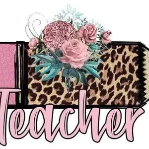 Teacher Leopard Pencil Prints - No Color Options Available