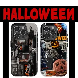Michael Myers Horror Halloween Devil Evil Creative Pattern Tough Phone Cases For iphone 16 15 14 13 12 11 PRO MAX PLUS Plastic PC TPU Accessory Trendy Fashion Hard Funny Gift Shockproof Full Protection Anti-Drop Phone Case Shell Cover