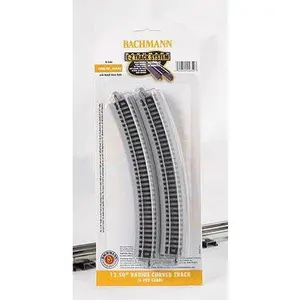 Bachmann 44852 N, E-Z track, 12-1/2, 12.5 Radius, 6 Pieces, 1/2 Circle, 12 pieces make circle