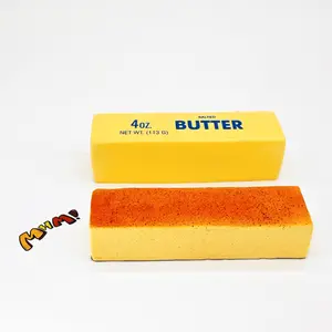 MHM Squishy Series Butter Stick Grilled Cheese Stick Set of 2, Slow Bounce Simulated Food Sticky Hand Wet Soft Stress Relief Toys Adult Sensory Toys