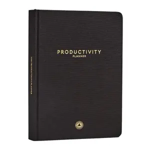 USED-Intelligent Change - 6-Month Productivity Planner, Productivity Tools for Time-Management and Mindfulness, Tear-Out To-Do List, A5 Undated Quarterly Planner, Black (Hardcover)