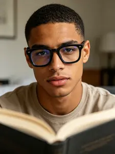 Vignyburke Retro Style Square Frame Plain Glasses, Unisex Daily Commute Computer Office Eyewear, 2 Pairs Versatile Sunglasses