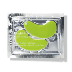 100% PURE Bright Eyes Masks - Hydrating Caffeine Under Eye Patches with Organic Aloe, Hyaluronic Acid, and Cucumber