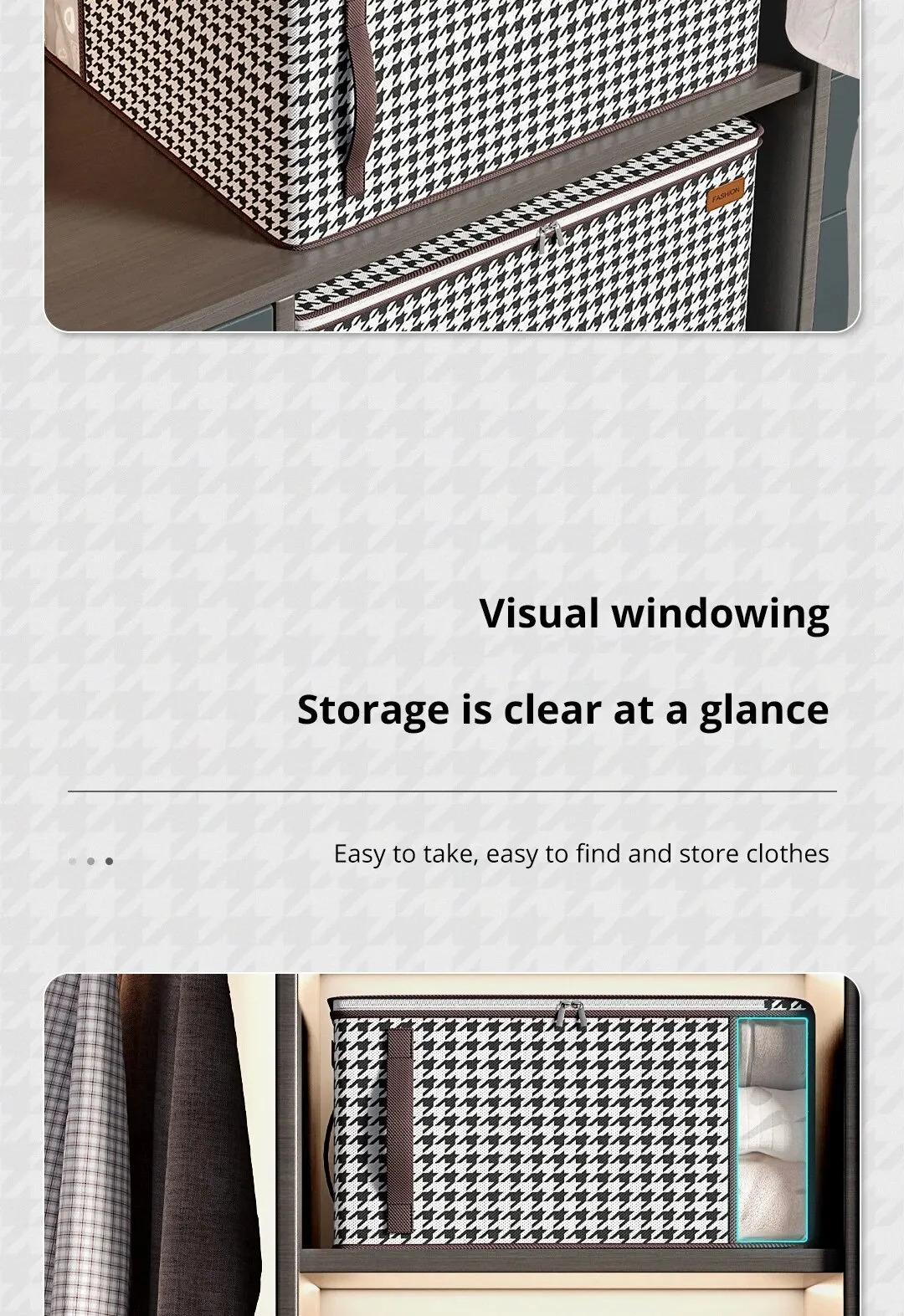 Thickened Non-woven Quilt Storage Bag For Household High-capacity Clothing Clothes Packaging Bag Organizing Luggage Bag