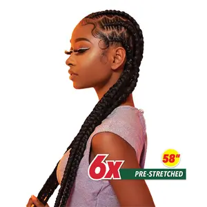 Sensationnel Synthetic African Collection X-Pression 6X Volume Pre-stretched Braid 58"