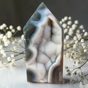 Druzy Agate Tower