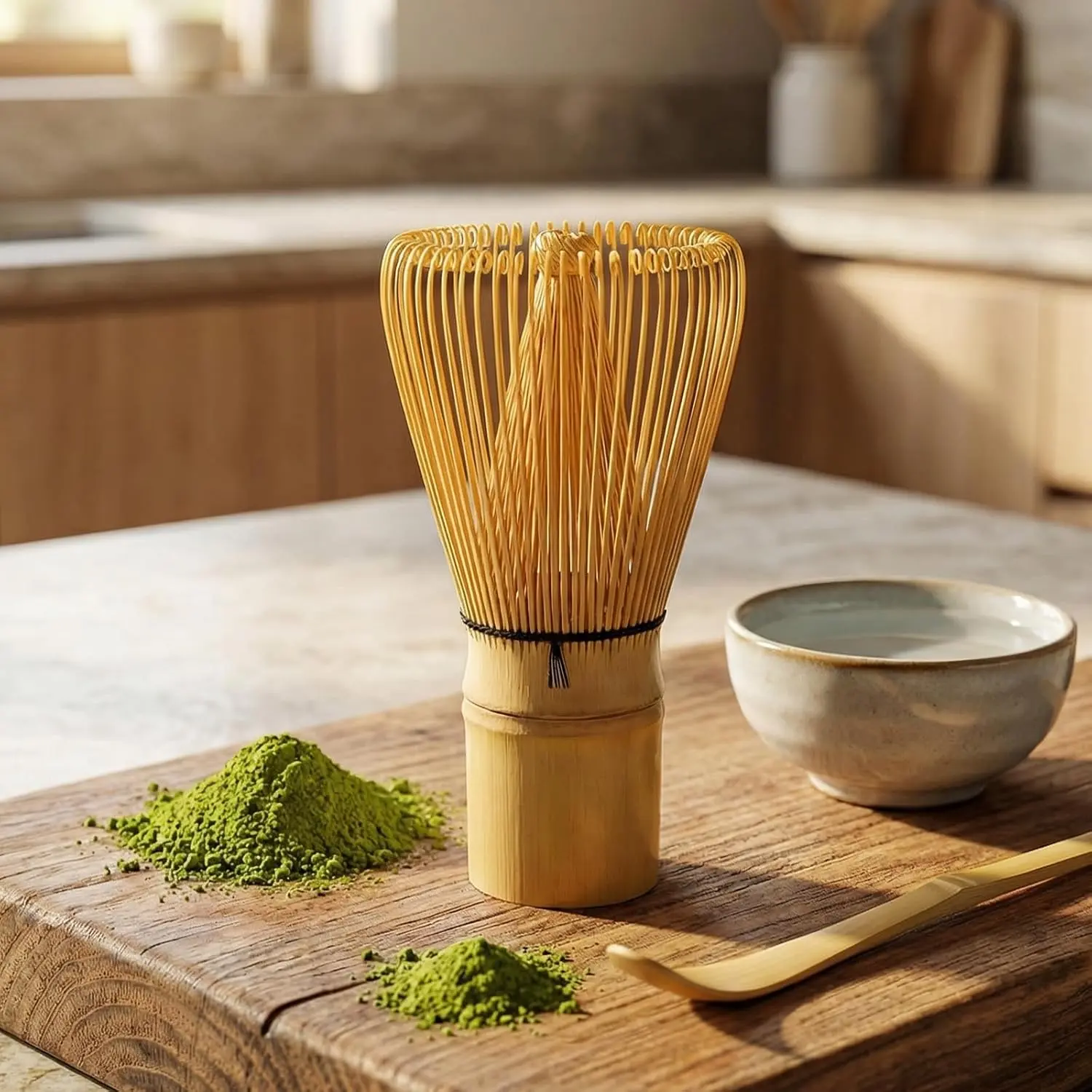 Clay&Fire Matcha Whisk, 2 Pack Handcrafted Bamboo Whisk for Matcha Powder, Traditional Japanese Chasen for Matcha Stirrer, 100% Natural Matcha Wisk