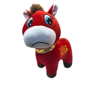 2026 Popular Pony Plush Toy Sad Horse Plush Doll Exclusive Resonance For Working People Horse Doll Stuffed Toy New Year Gift