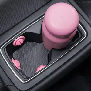 Universal Car Silicone Cup Holder Stabilizer, Eco-friendly Water Cup Limiter, Firmly Fix Cups on Center Console, Effectively Prevent Shaking and Eliminate Abnormal Noise During Driving, Durable Soft Silicone Material, Easy Installation