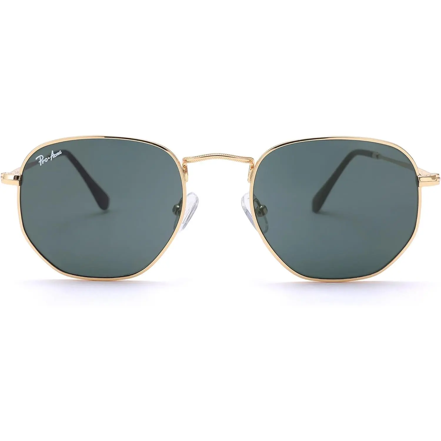 Pro Acme Retro Small Square Hexagonal Frame Sunglasses – Real Glass Lens, Trendy Unisex Fashion Shades Pro Acme Retro Small Square Hexagonal Frame Sunglasses – Real Glass Lens, Trendy Unisex Fashion Shades