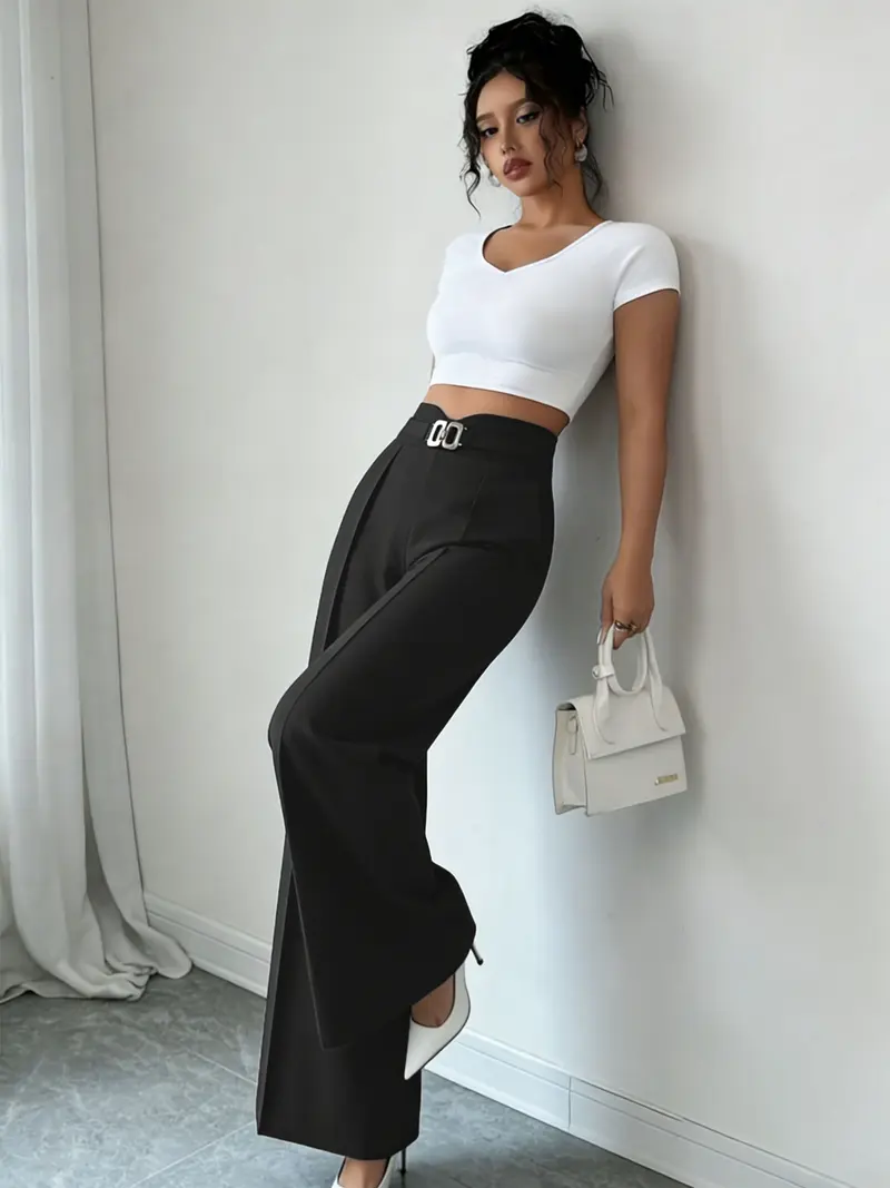 princess polly baby blue dress How to Style Black Dress Pants: Chic Spring Outfit Ideas main image 0