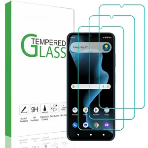 (3 Pack) Designed for Cricket Magic 2 5G and AT&T Propel 2 5G Screen Protector Tempered Glass, Anti Scratch, Bubble Free, 9H Hardness