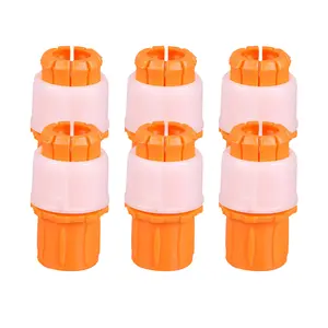 6 Counts Orange Universal Water Connector Tap,  Universal Hose Tap Adapter, Garden Faucet Connector for Indoor/Outdoor Use, Watering Tool for Kitchen and Garden