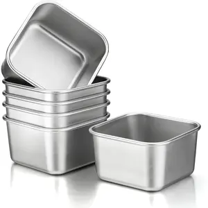 Stainless Steel Dipping Sauce Cups Set of 6 Mini Side Dishes Metal Condiment Cups Ramekins Containers for Ketchup Dressing Home Party Restaurant Kitchen