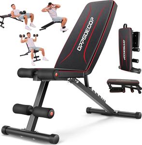 【TikTokShopBlackFriday】OPPSDECOR Weight Bench, Adjustable Strength Training Bench for Full Body Workout with Fast Folding lifting equipment - Perfect Gift for Father's Day, Christmas & Special Days