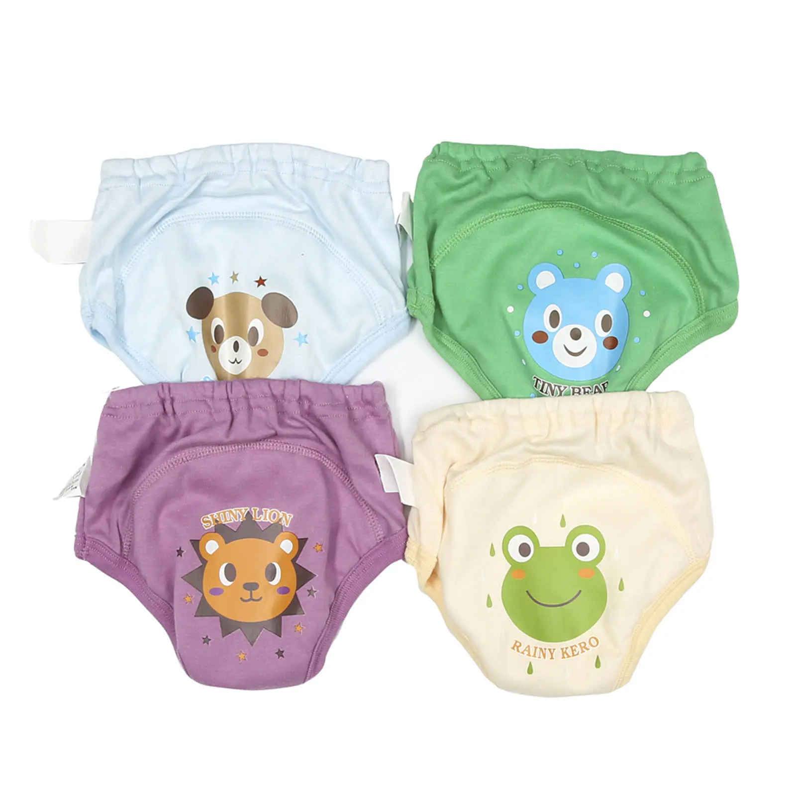Cpzvucak 4 Pack Toddler Potty Training Pants, Cartoon Animals Print Cotton Triangle Training Underwear Chart Sizes 12M 18M 2T 3T 3T