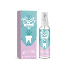 Yegbong Pet Dental Spray for Dogs Cats Bad Breath Removal Teeth Stain Yellowing Cleaner Oral Care Fresh Breath