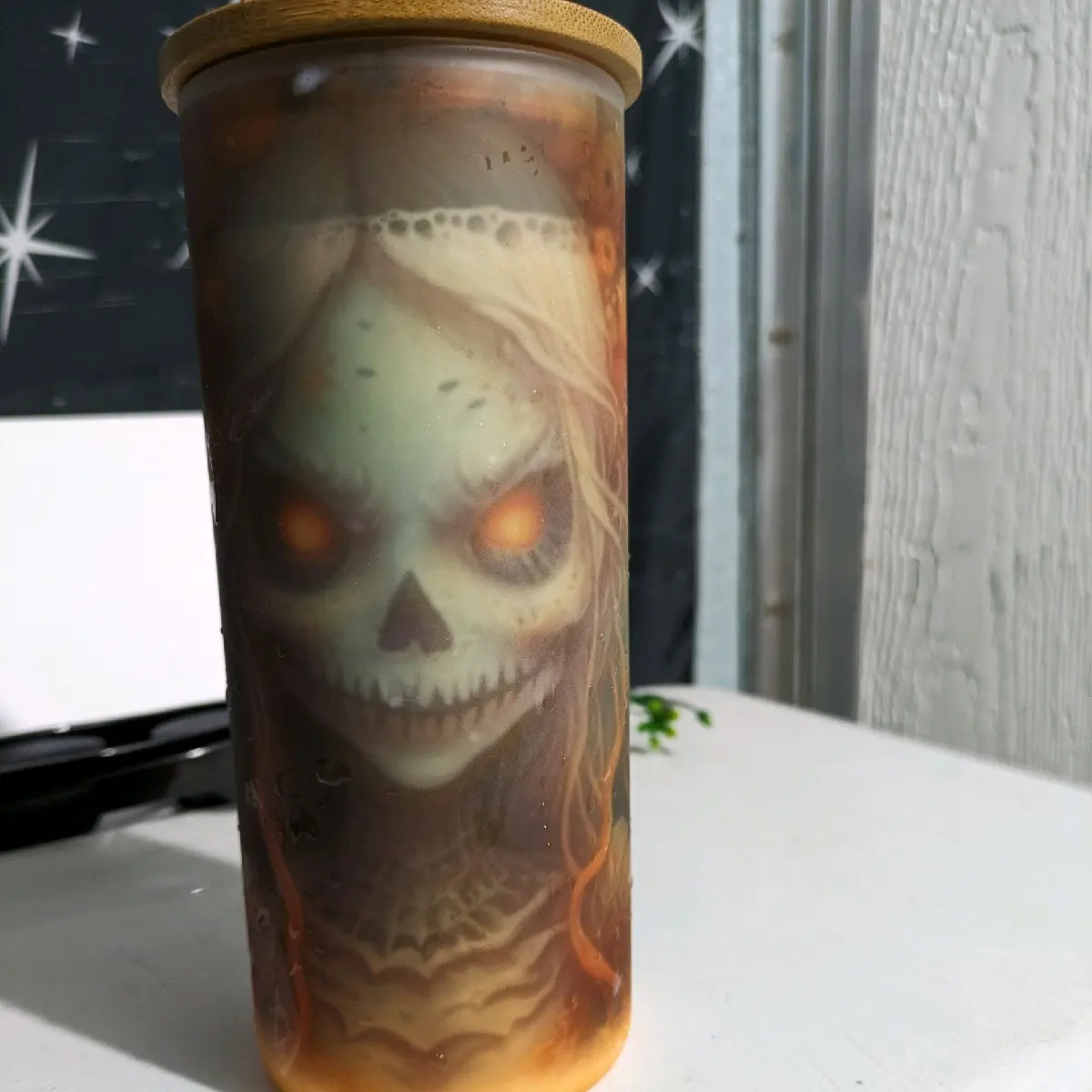 tall glass cup