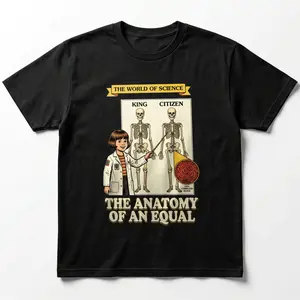 No Kings Protest Shirt Anatomy of an Equal King vs Citizen Democracy Funny Tee