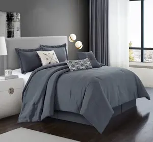 Arven 7 Piece Comforter Set Gray