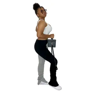 Yin-Yang Women's Stacked Pants, Chic and Comfortable - Womenswear Bottoms