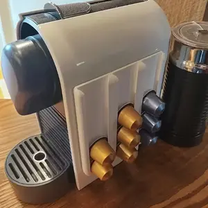 [No Drilling Required, Super Stable Adhesive] Coffee Capsule Wall-Mounted Storage Rack| Compatible with Nespresso Multi-Brand Capsules| Kitchen Countertop Space-Saving Magic Tool