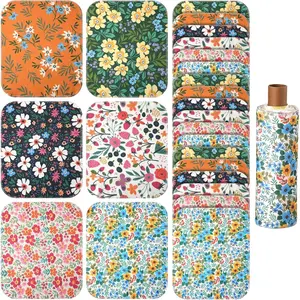 30 pack reusable paper towels rolls washable paperless paper towels bulk cloth cotton towels with cardboard reusable napkins for kitchen bathroom10 x 12 in floral