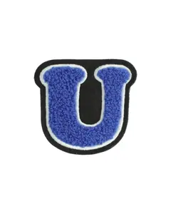 U Blue Chenille Varsity Letter Patch - Large