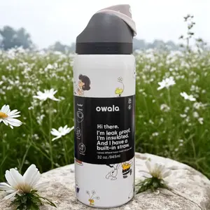 Owala 32oz Vacuum Insulated Water Bottle – FreeSip Spout with Leakproof Lid, Keeps Water Ice Cold All Day, Great for Gym, Hiking & Office