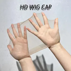 HD Wig Caps for Women Thin and Transparent Wig Cap for Lace Front Wig Breathable High-Elastic Stretchy Stocking Nude Caps(6 Pieces/3 Pack)