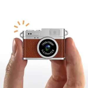 Mini Digital Camera 1080P Student Campus Vintage Rechargeable, Small Thumb Camera for Travel, Automatic Mode, Hybrid Autofocus