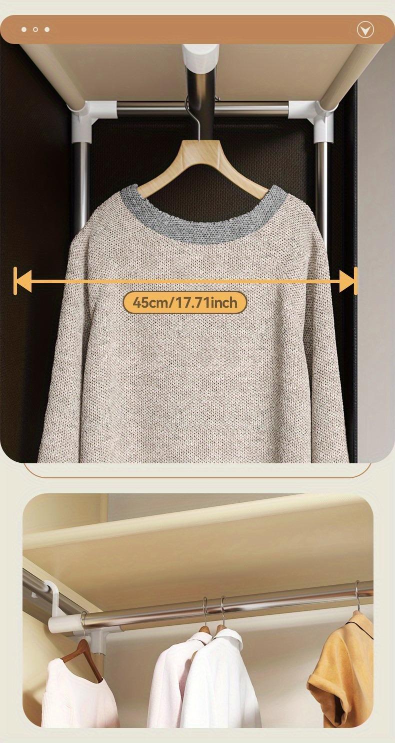 Portable Wardrobe with Drawers, Large Bedroom Suspension Storage Closet Portable Clothes Closet Wardrobe Storage Organizer ( Size:78.7* 17.7 * 66.9inch ).