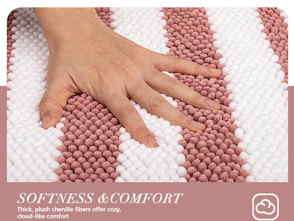 BSICPRO 2-Piece Chenille Bath Rug Set, Thick Plush Absorbent Non-Slip Quick Dry Washable Mats in Multi Sizes | Pet Friendly Multi Sizes & Colors for Bedroom Dorm Living Room, Back to School Home Decor Essentials BSICPRO 2-Piece Chenille Bath Rug Set, Thick Plush Absorbent Non-Slip Quick Dry Washable Mats in Multi Sizes | Pet Friendly Multi Sizes & Colors for Bedroom Dorm Living Room, Back to School Home Decor Essentials