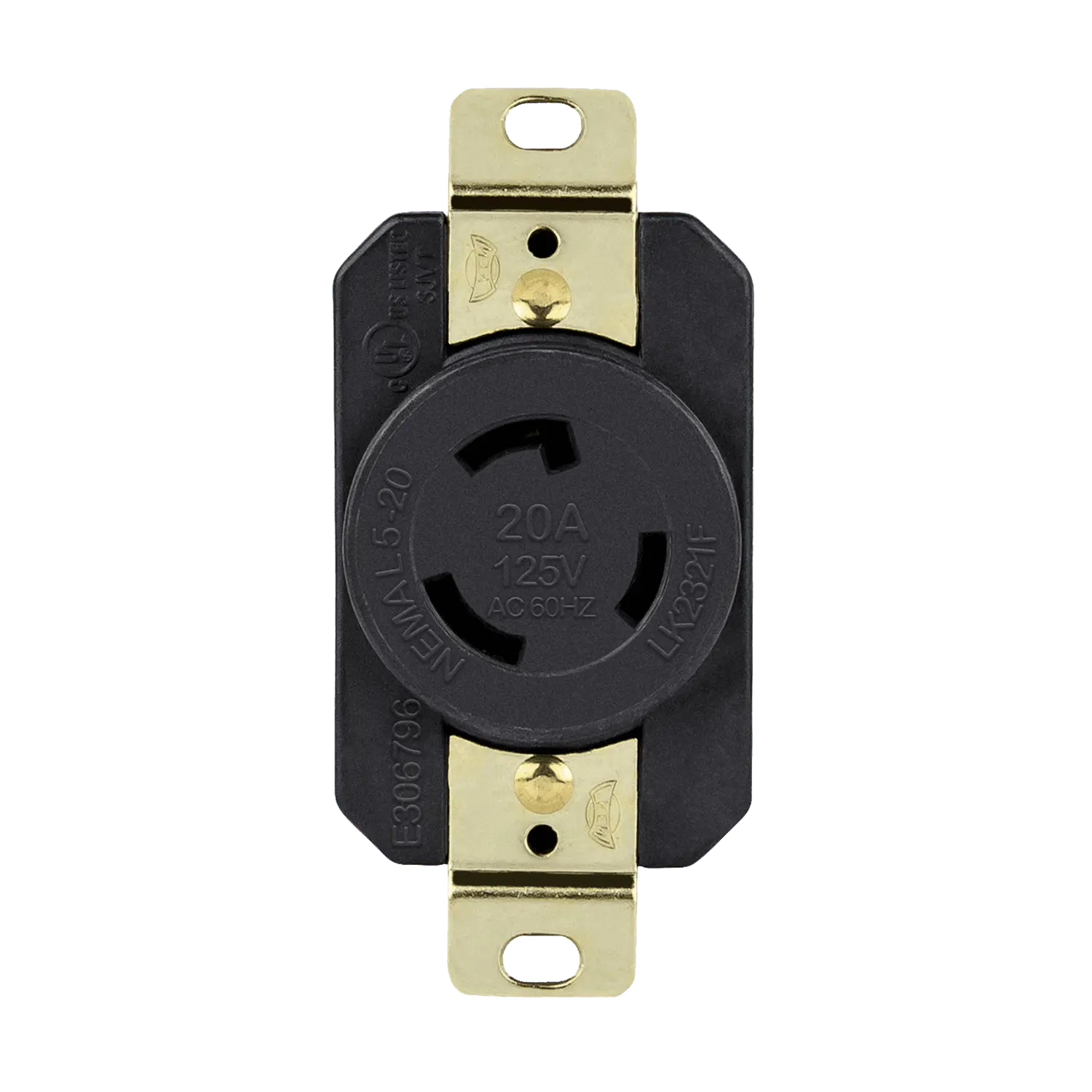 Enerlites Industrial Grade Locking Receptacle, 20A, L5-20R