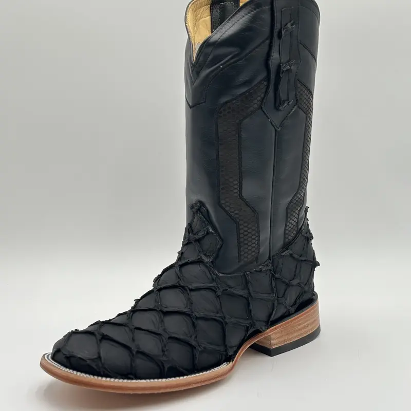 Bota- grabada en Negro (Print)/ Embossed leather F
