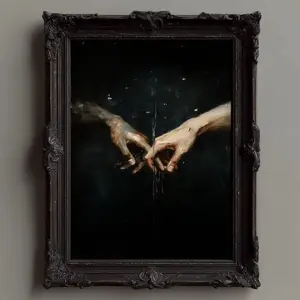 Dark Academia Wall Art – Moody Gothic Prints, Vintage Decor, Unique Artwork for Creepy Home | Frameless Poster M