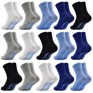TPHON 15 Pairs Toddler Socks, Kids Gripper Non Slip Toddlers Boy Girls Anti Skid Socks for 1-10 Years Kneesocks Infant