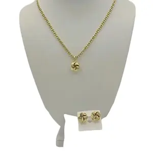Rodriguezjewelry # 3048 Necklace (19.5 inches )# 2394 Earring & Pendant