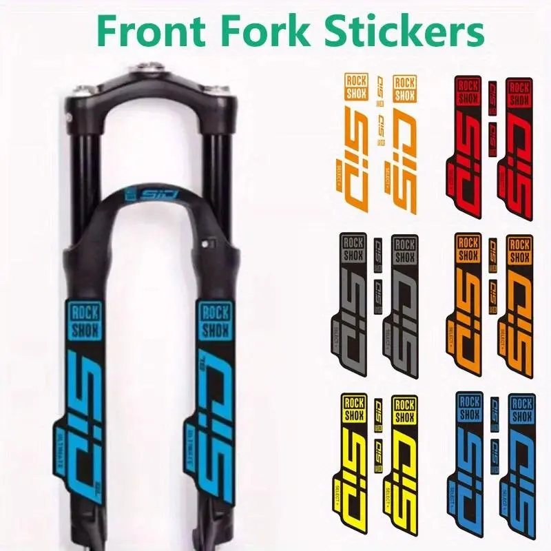 Set of 4 clear stickers Sticker Pack for ROCKSHOX SID SELECT+ forks. These stickers provide painted protective decals for mountain bikes