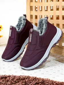 Winter Comfort Boots for Women | Faux Fur Lined & Insulated | Cozy Soft Slip-Resistant Rubber Snow Boots