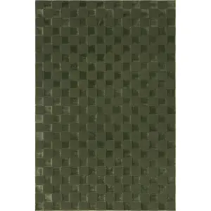 Alaiya Checkered Machine Washable Area Rug