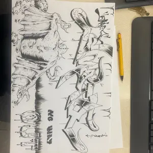 Ink sketches 3 of them also with some extra surprise drawings