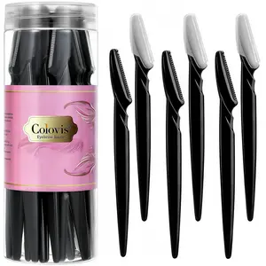 Colovis 24-Piece Gentle Eyebrow Razors with Precision Guard Multipurpose Dermaplaning & Face Shaving Tool for Women Safe Easy-to-Use Eyebrow Shaper Beginner-Friendly Makeup Grooming Set