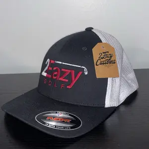 2Eazy Golf Hats and Miller Hats Flex and Snaps - Original Flexit Brand Adjustable Trucker Cap with Mesh Back